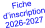 Fiche  d’inscription 2026-2027